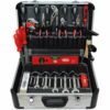 Famex Alu Werkzeugkoffer 429-88 gefüllt mit Werkzeug