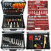 Famex Werkzeugkoffer Pro 414-20 Aluminium inkl. Steckschlüsselsatz 174-teilig